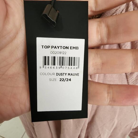 Arna York Payton embroidered boho tunic length blouse plus size 22/24 3X new - Picture 6 of 7